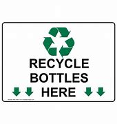 Image result for Plastic Bottle Recycling Sign