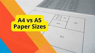 Image result for A5 and A4 Paper
