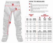 Image result for Alpinestars Pants Size Chart