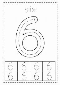 Image result for Tracing Number 6