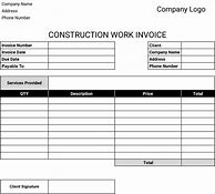 Image result for Free Construction Invoice Template Downloads