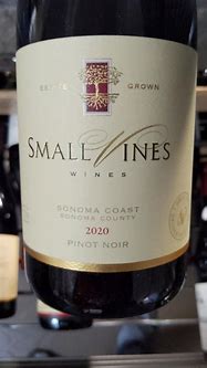 Image result for Small Vines Pinot Noir Estate Cuvee