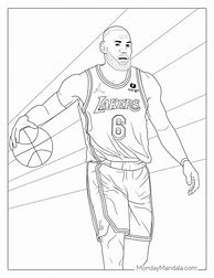 Image result for LeBron James 23 Lakers Coloring Pages