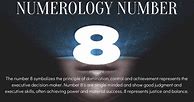Image result for Number 8 Year Meaning in Numerology
