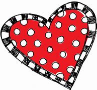 Image result for Polka Dot Heart Clip Art