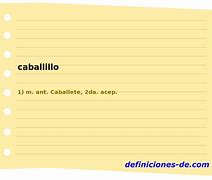 Image result for caballillo