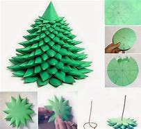 Image result for Paper Layered Christmas Tree