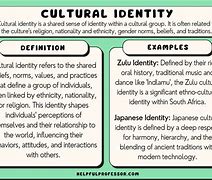 Image result for Examples of Cultural Identity