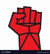 Image result for Red Raised Fist
