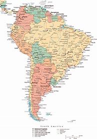 Image result for South American Political Map