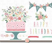 Image result for Birthday Flowers Clip Art