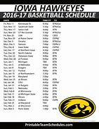 Image result for Marquette University Men's Basketball Schedule Printable