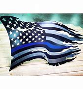 Image result for Thin Bkue Line Flag Weathered
