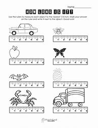 Image result for Measuring Inches Worksheet