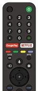 Image result for Ration Button Sony TV Remote Control Button