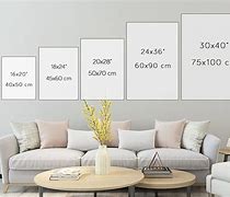 Image result for Canvas Sizes