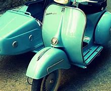 Image result for Vespa Scooter with Sidecar