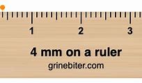 Image result for What Does 4 mm Look Like On a Ruler