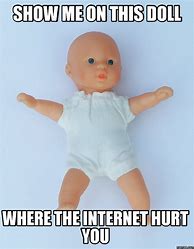 Image result for Show Me On the Doll Meme Generator