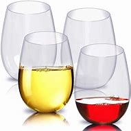 Image result for Plastic Stemless Wine Glasses