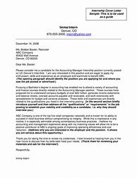 Image result for Accounting Internship Cover Letter