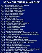 Image result for Marvel 30-Day Challenge