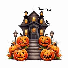 Image result for Halloween House Cartoon
