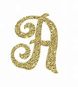 Image result for Gold Glitter Letters