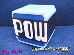 Image result for Mario Papercraft POW Block