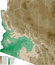 Image result for Arizona Elevation Map