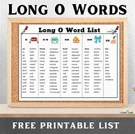 Image result for O Words List for Kids