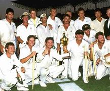 Image result for World Cup Cricket Trophy 1987