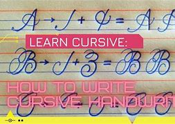 Image result for Cursive Writing A