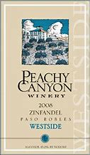 Image result for Peachy Canyon Zinfandel Westside