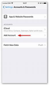 Image result for iPhone eMail Settings
