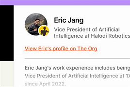 Image result for Eric Jang Robot