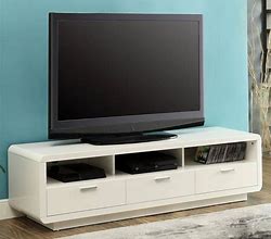 Image result for White TV Stands for Flat Screens