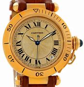 Image result for Cartier Pasha Gold Watch