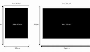 Image result for Instax Square Mini Wide Comparison Film