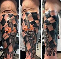 Image result for Racing Flag Tattoo Designs