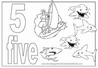 Image result for Cartoon Number 5 Coloring Page