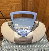 Image result for Portable CD Player Boombox Sharp