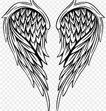 Image result for Black Angel Wings Drawing