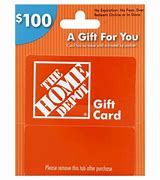Image result for $100 Home Depot Gift Card