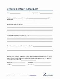 Image result for Sample Contract Agreement Form