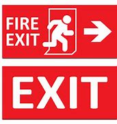 Image result for Small Sized Exit Sign
