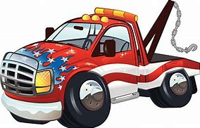 Image result for Tow Truck with American Flag Clip Art