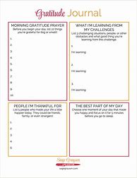 Image result for Gratitude Journaling Template