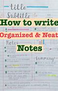 Image result for Organized Notes