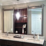 Image result for Bathroom Mirror Doors